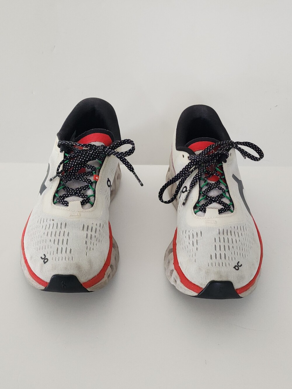 On Cloud Cloudmonster 2 Ivory Silver Red Running Shoes Women's Size 6.5 - Picture 3 of 14